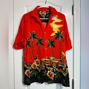 🌴 Decoded Men’s Hawaiian Camp Shirt- Size Large | 100% Rayon